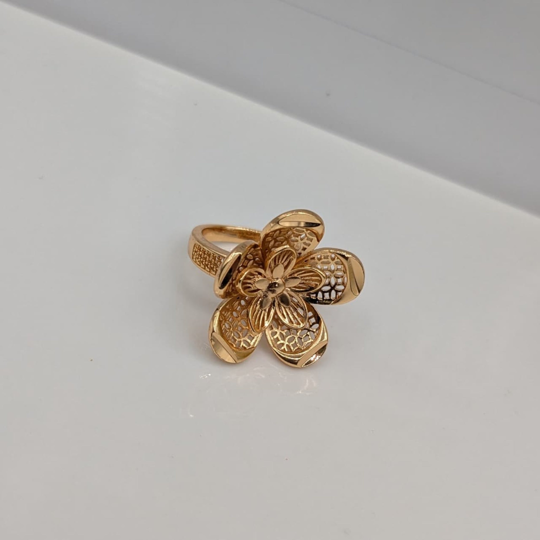 Trendy Flower Adjustable Ring (FSR143)