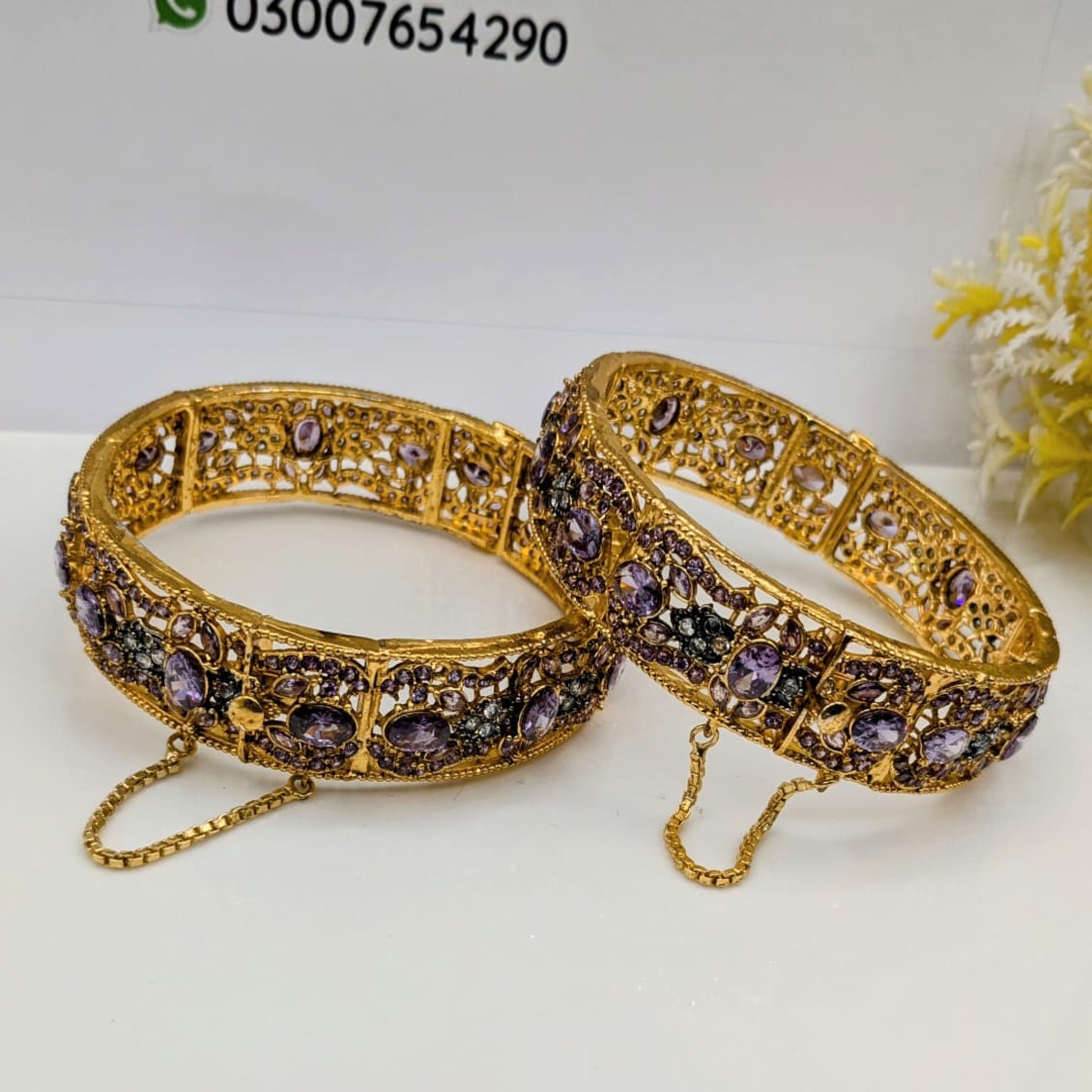 Purple Fancy Openable Kara (FSKB149)