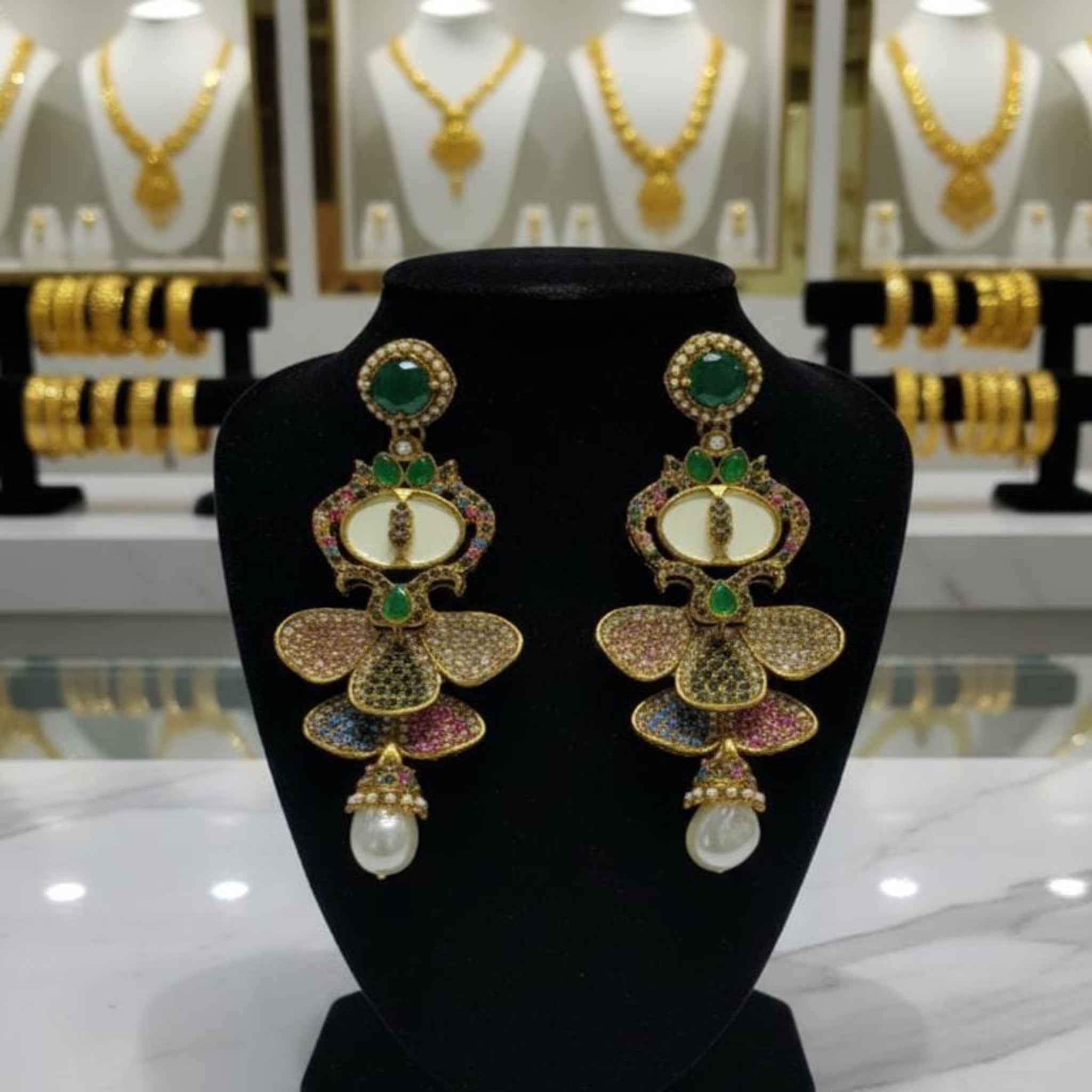 Fancy Elegant Turkish Ear Rings (FSE170)