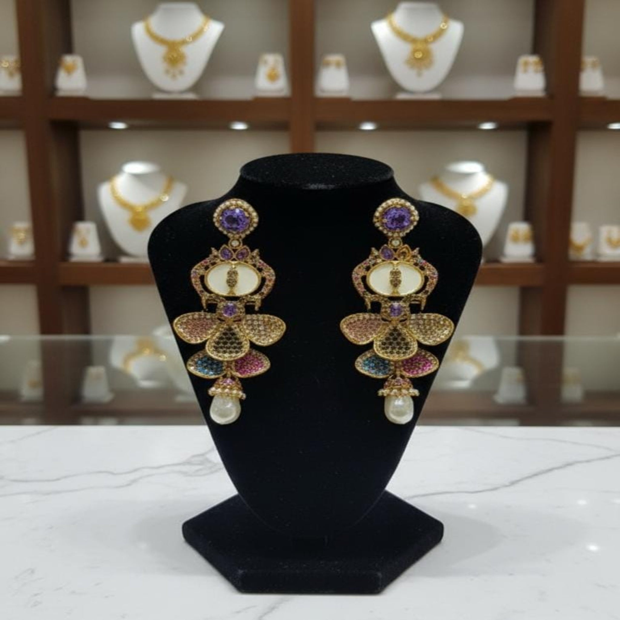 Fancy Elegant Turkish Ear Rings (FSE170)