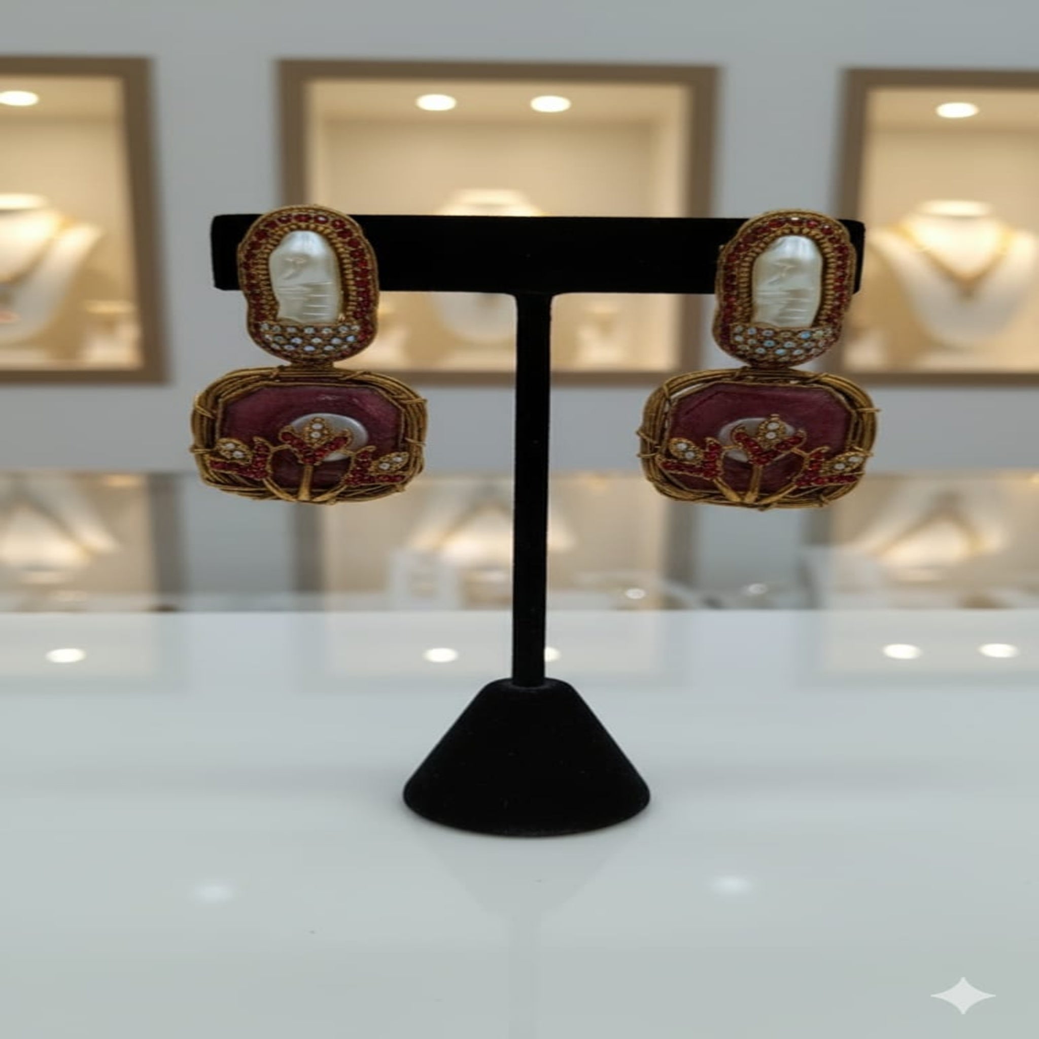 Fancy Elegant Turkish Ear Rings (FSE176)