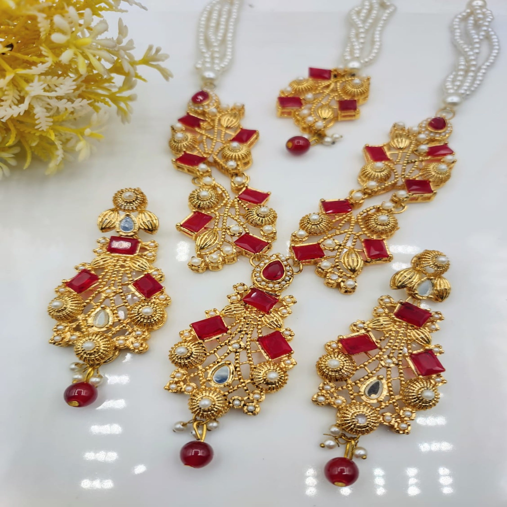 Precious Pearl Beaded Maala (FDM98)