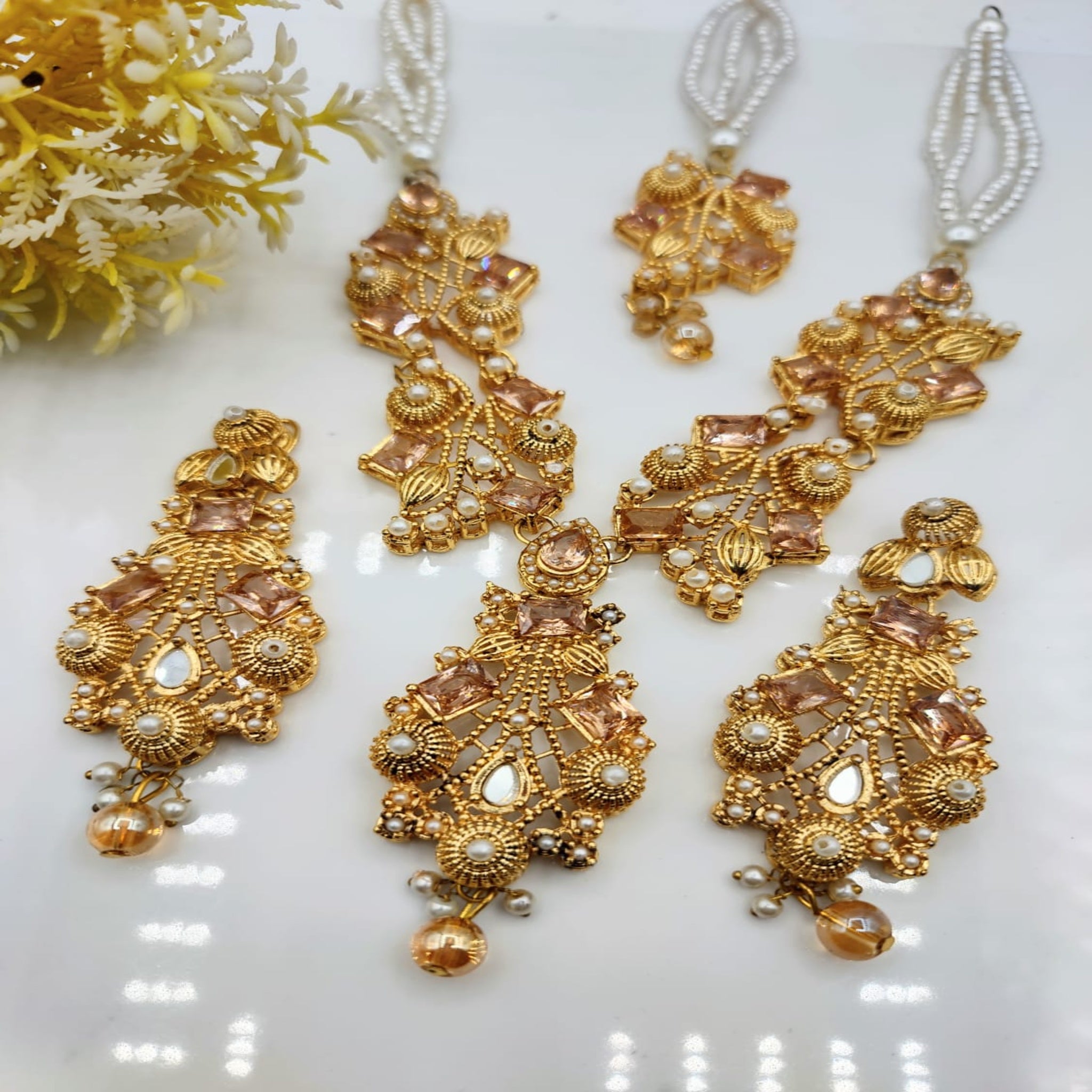 Precious Pearl Beaded Maala (FDM98)