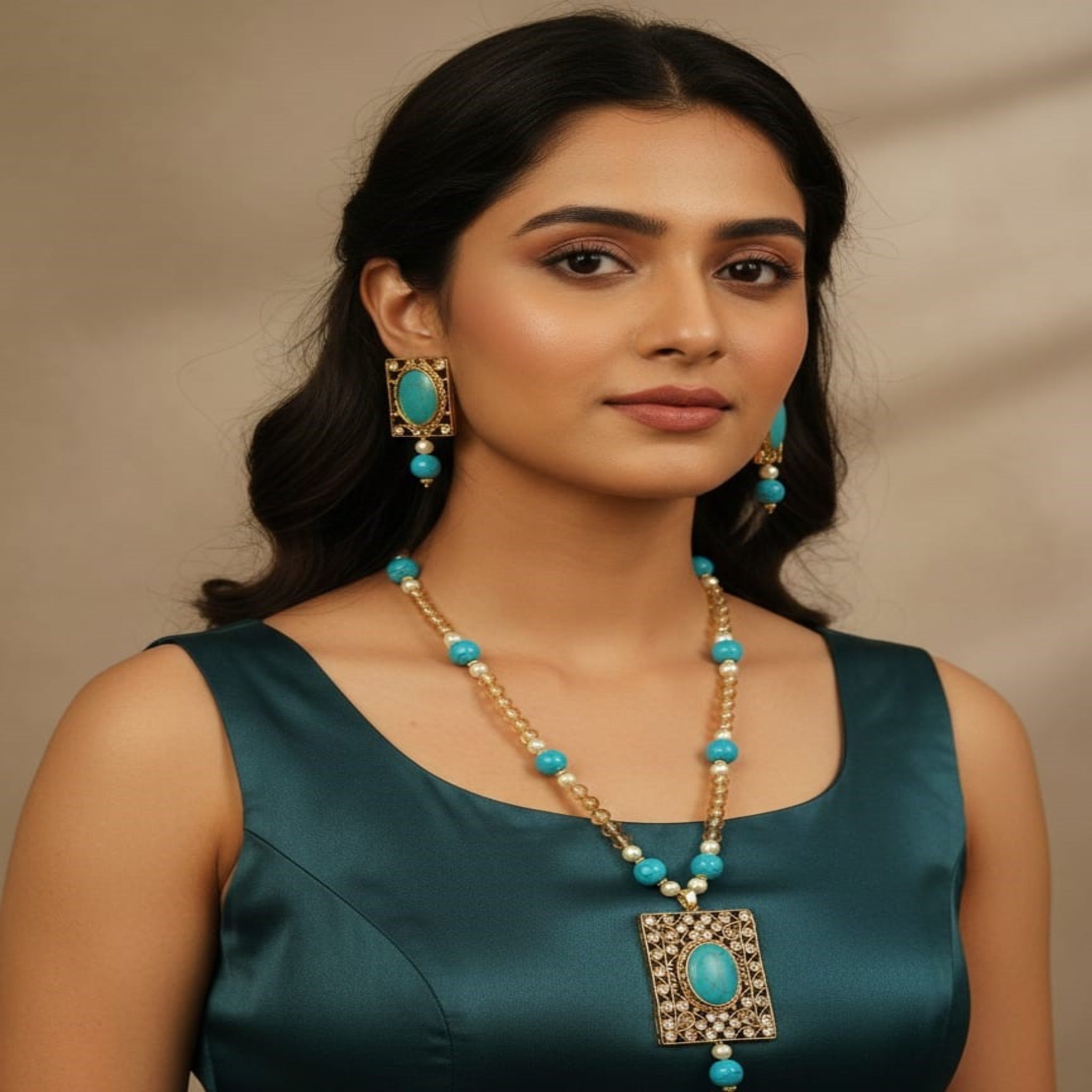 Aqua Fancy Maala Locket (FDM104)