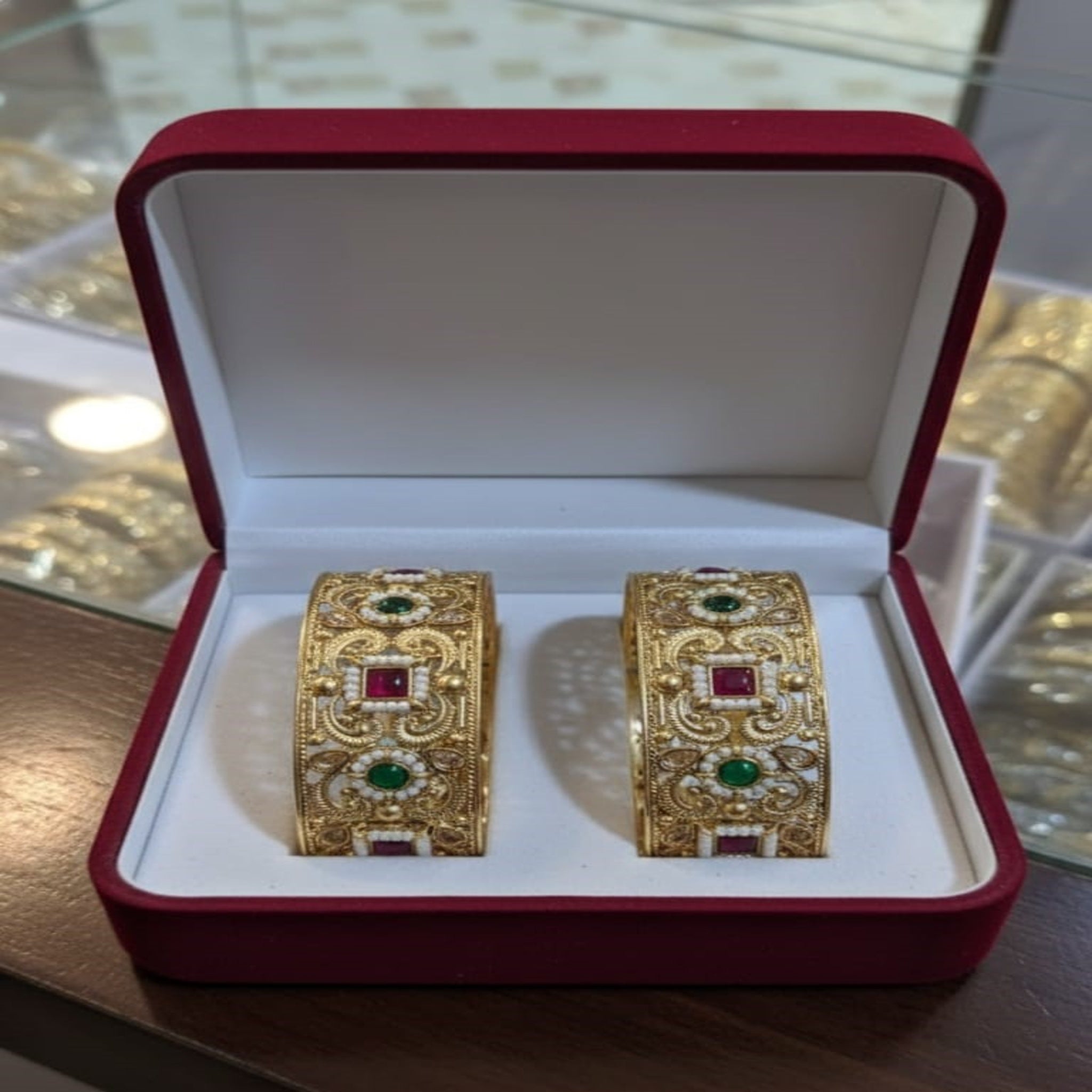 Banarsi Rajwari Kara Bangles (FSKB157)