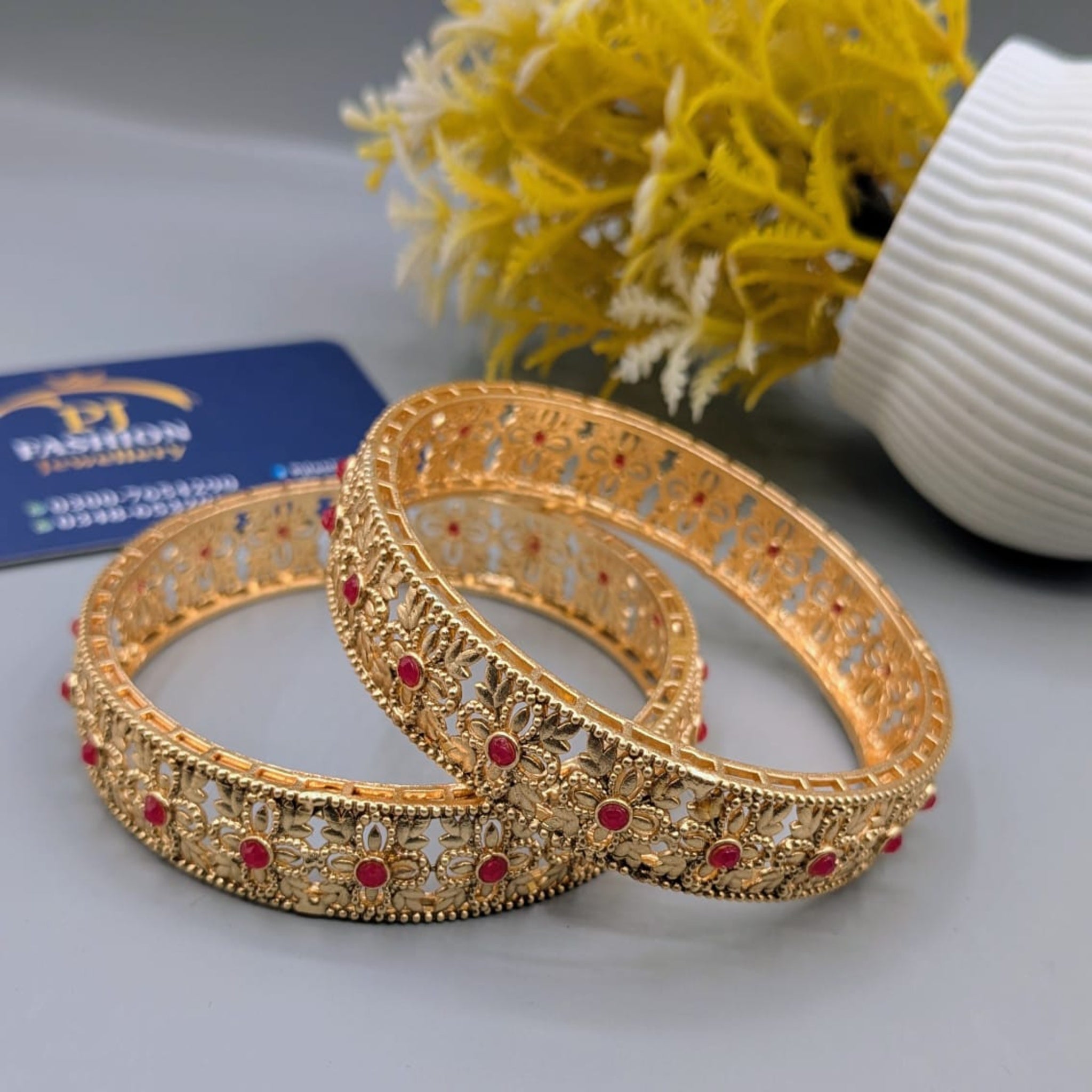 Rajwari 2 Pc Kara Bangles (FSKB163)