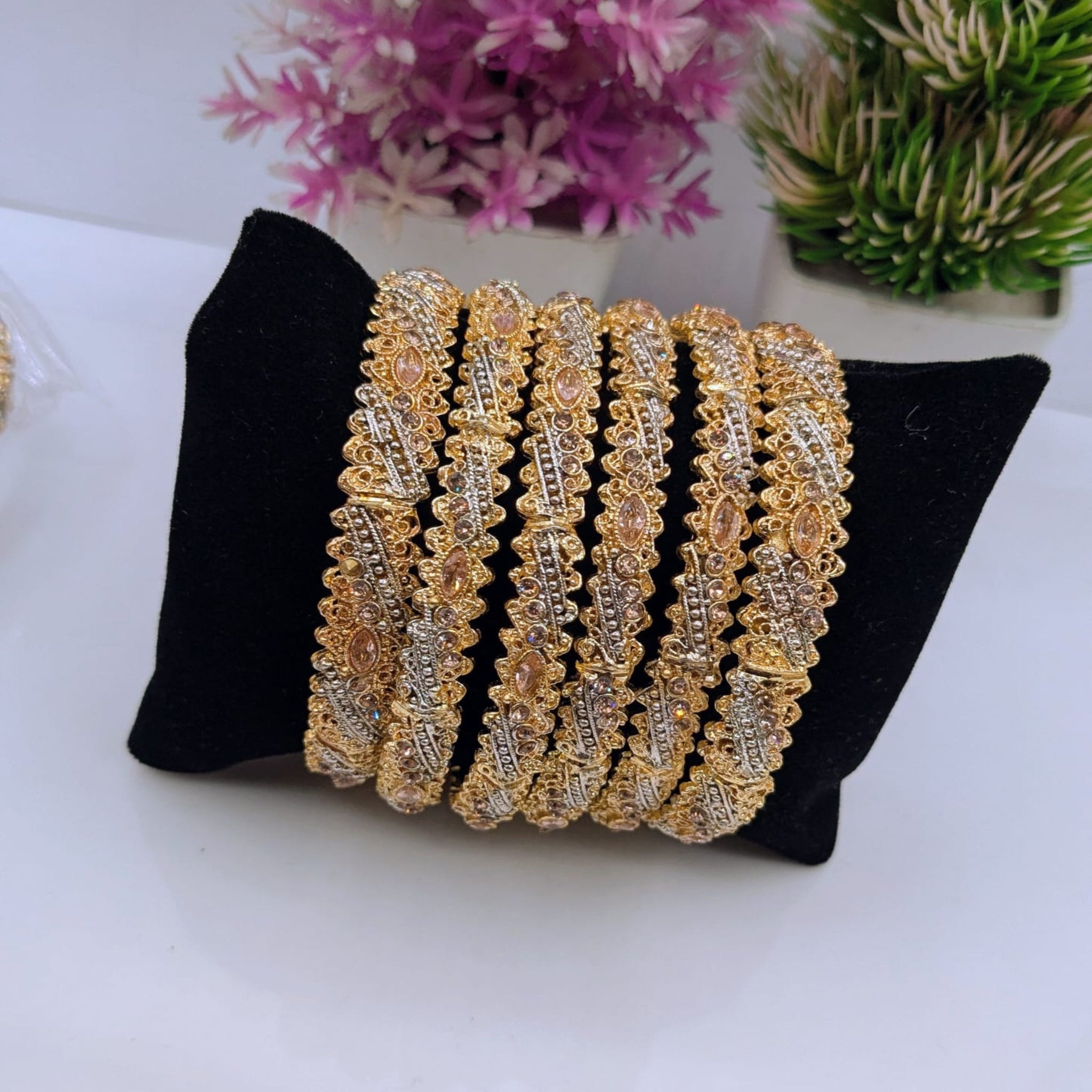 Delicate 6 Pcs Fancy Bangles (FSB109)