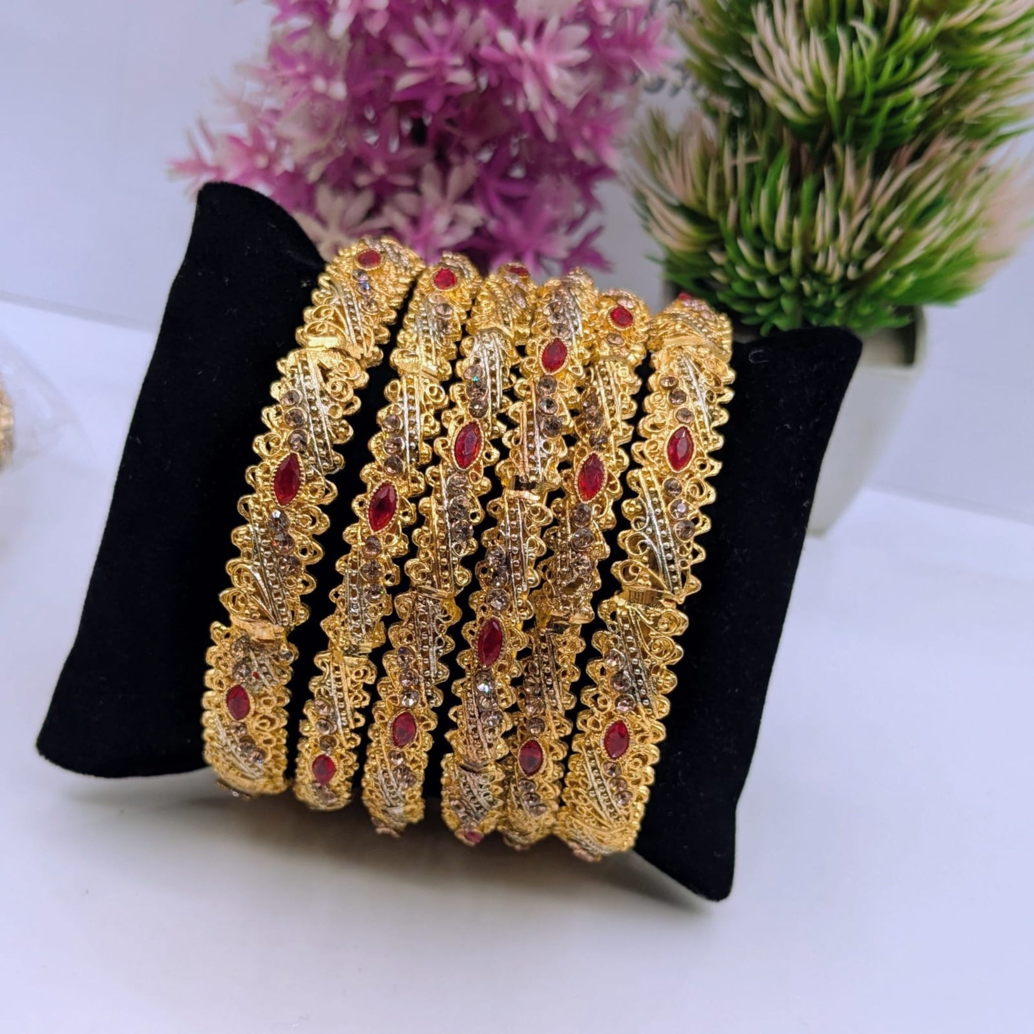 Delicate 6 Pcs Fancy Bangles (FSB109)