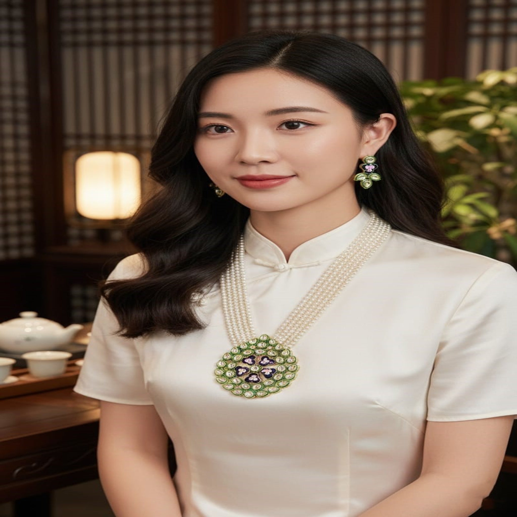 Heritage Multi-Layered Pearl Mala (FDM115)