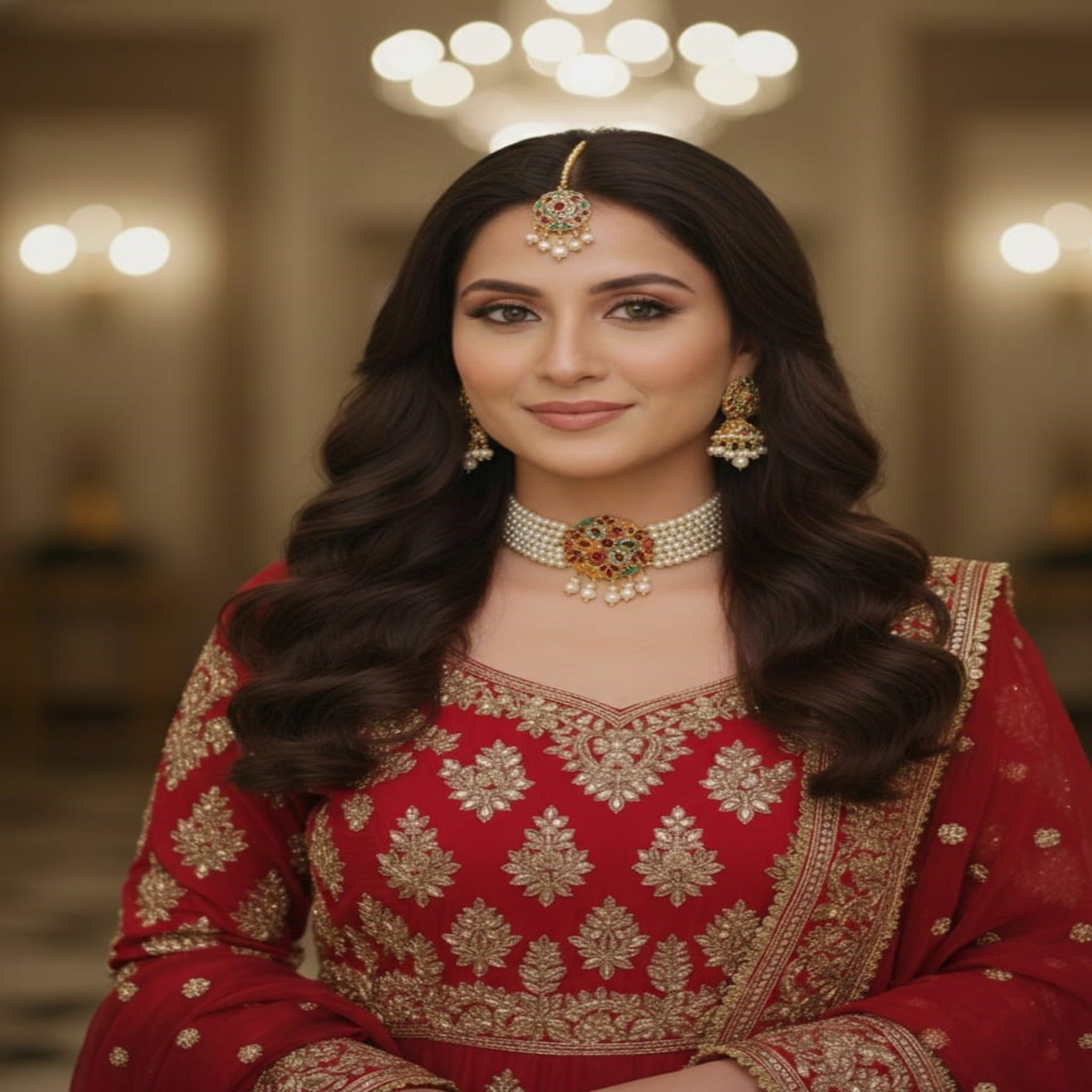 Elegant Jewelry Set - Pearl Choker (FDN220)