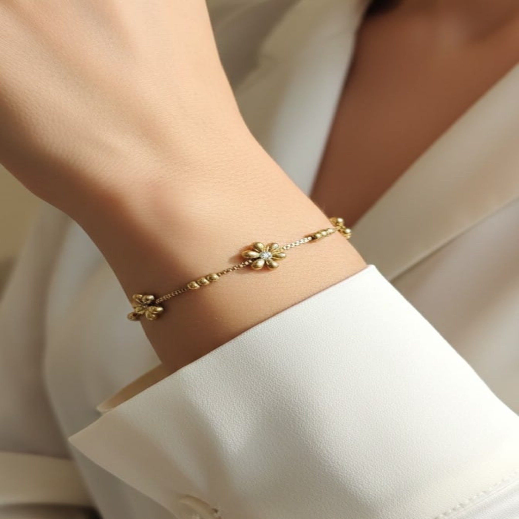 Dew-Drop Zirconia Tennis Bracelet