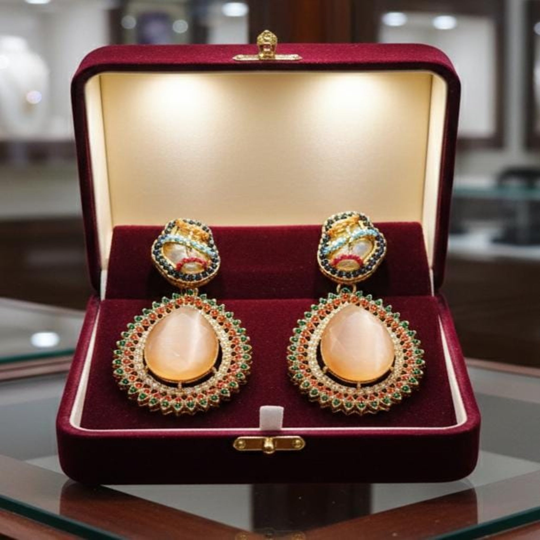 Festive Teadrop Earrings (FSE222)