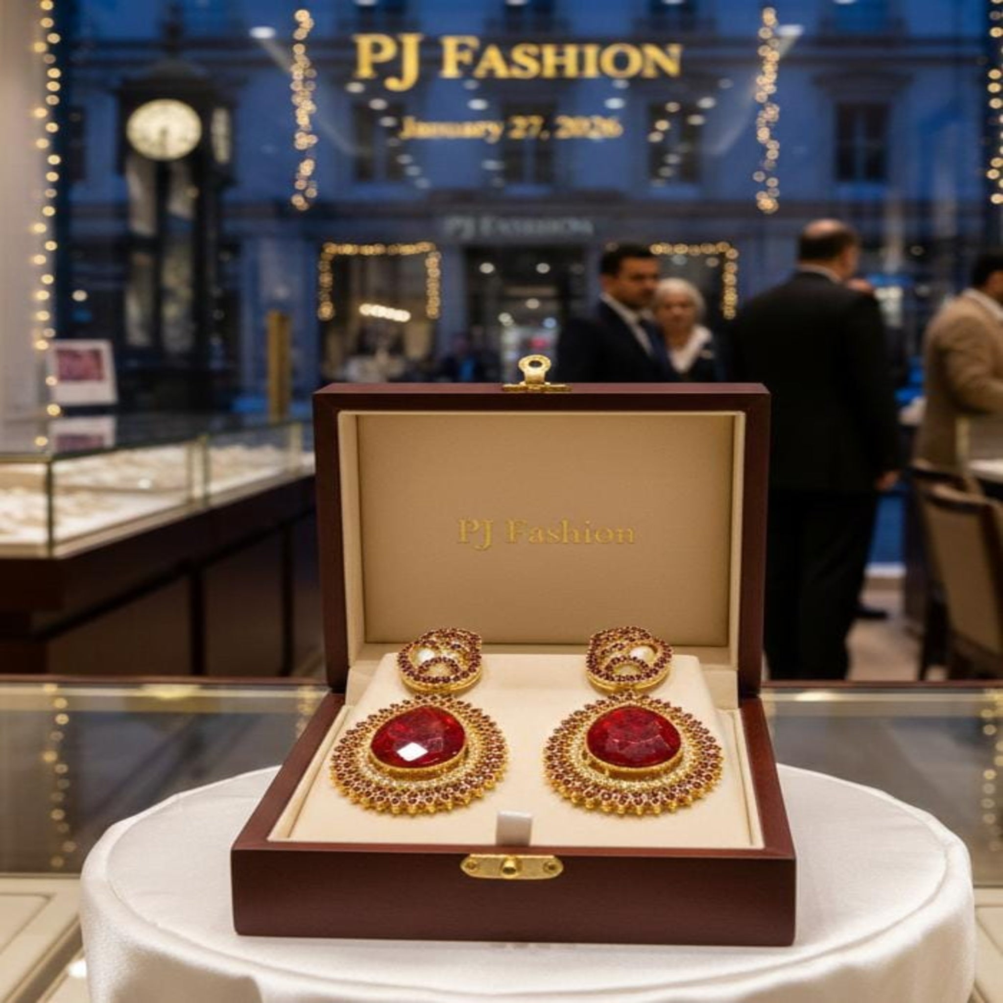 Festive Teadrop Earrings (FSE222)