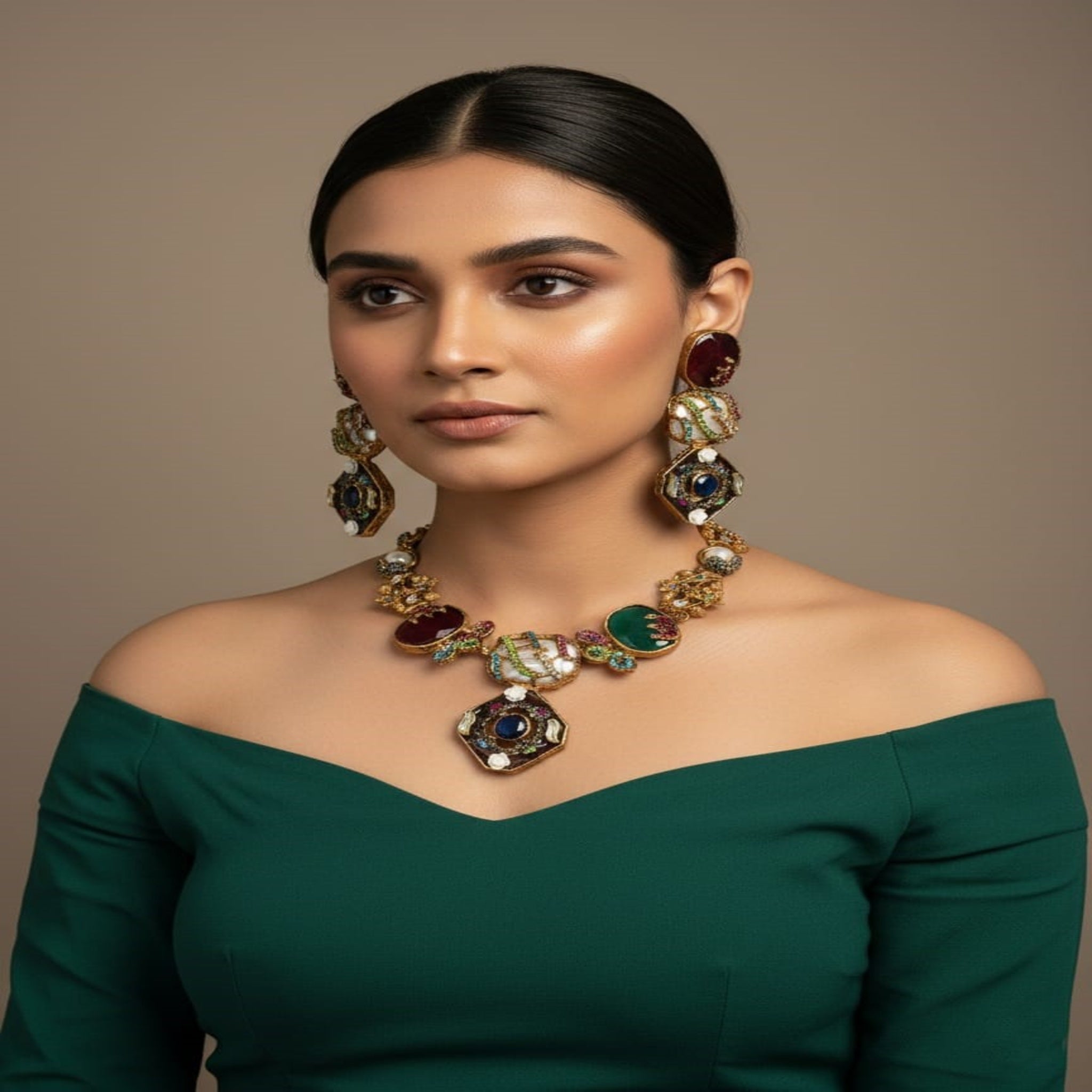 Luxury Multicolor Turkish Necklace (FDN222)