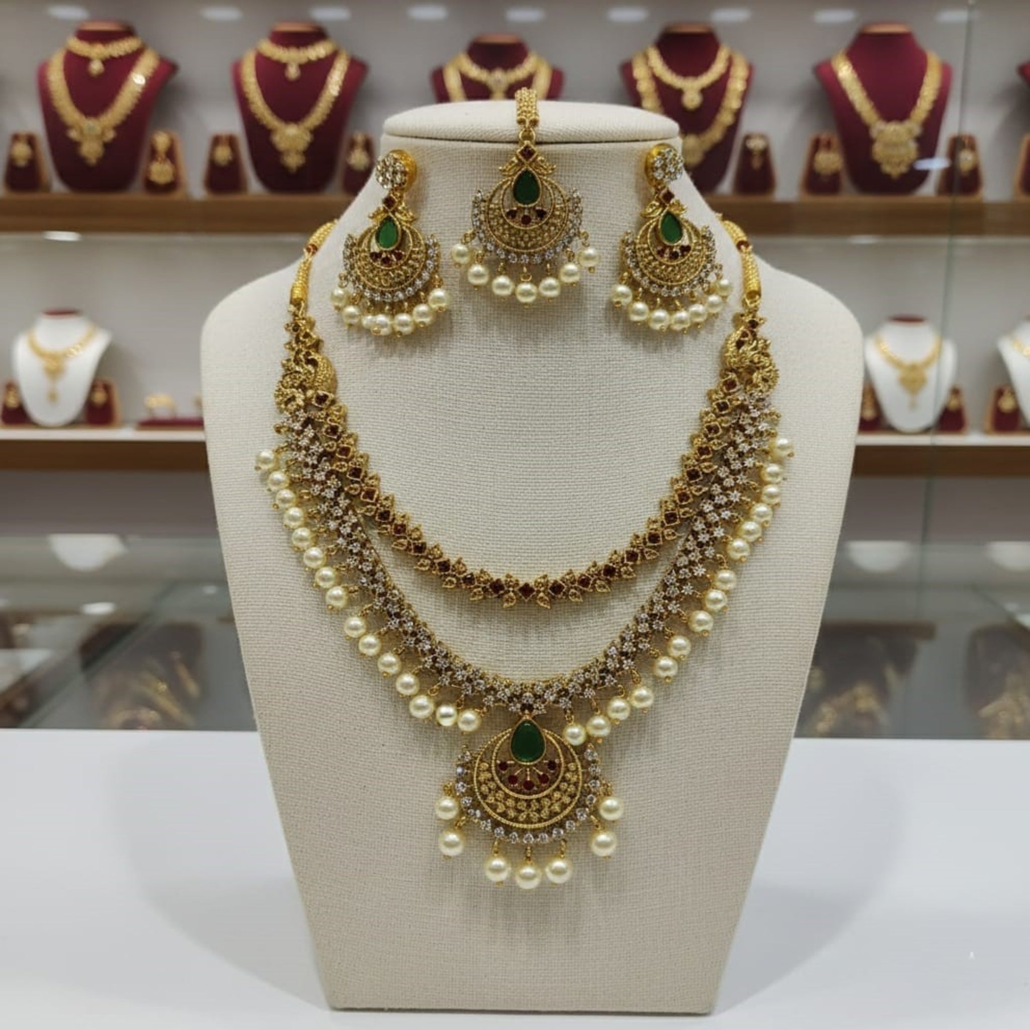 Royal Dual-Layer Antique Gold Rani Haar (FDN246)