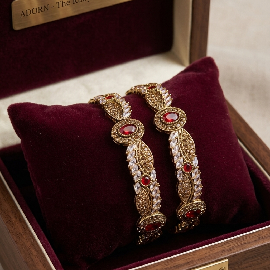 Kundan Antique Gold Bangles Set (FSB205)