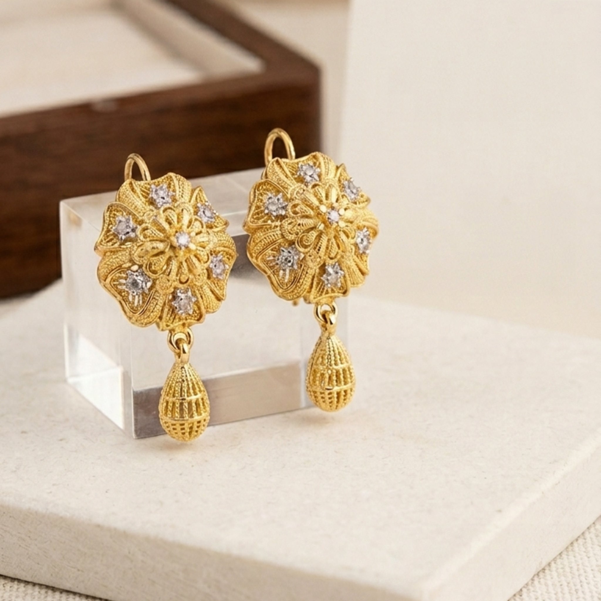 RP Traditional Flower Stud Earrings (FSE255)