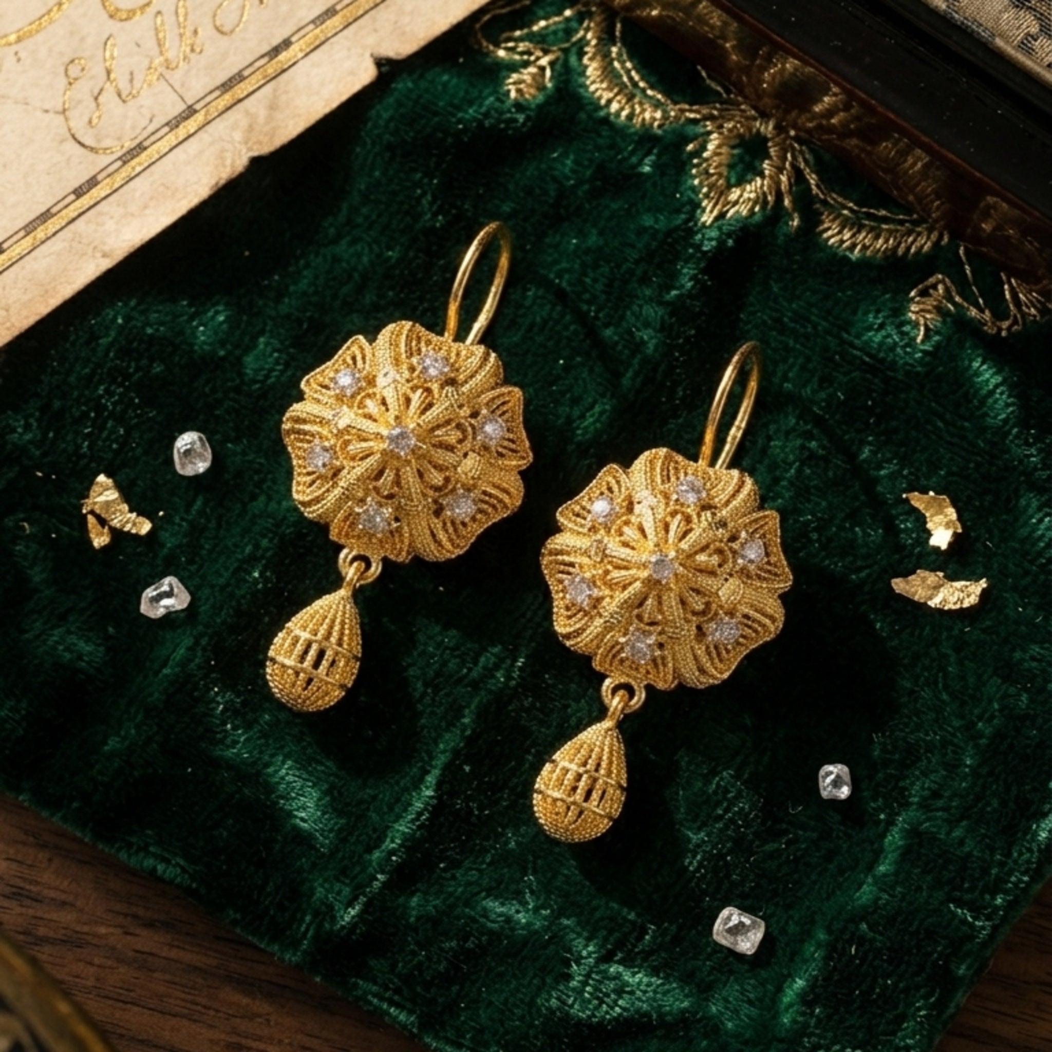 RP Traditional Flower Stud Earrings (FSE255)