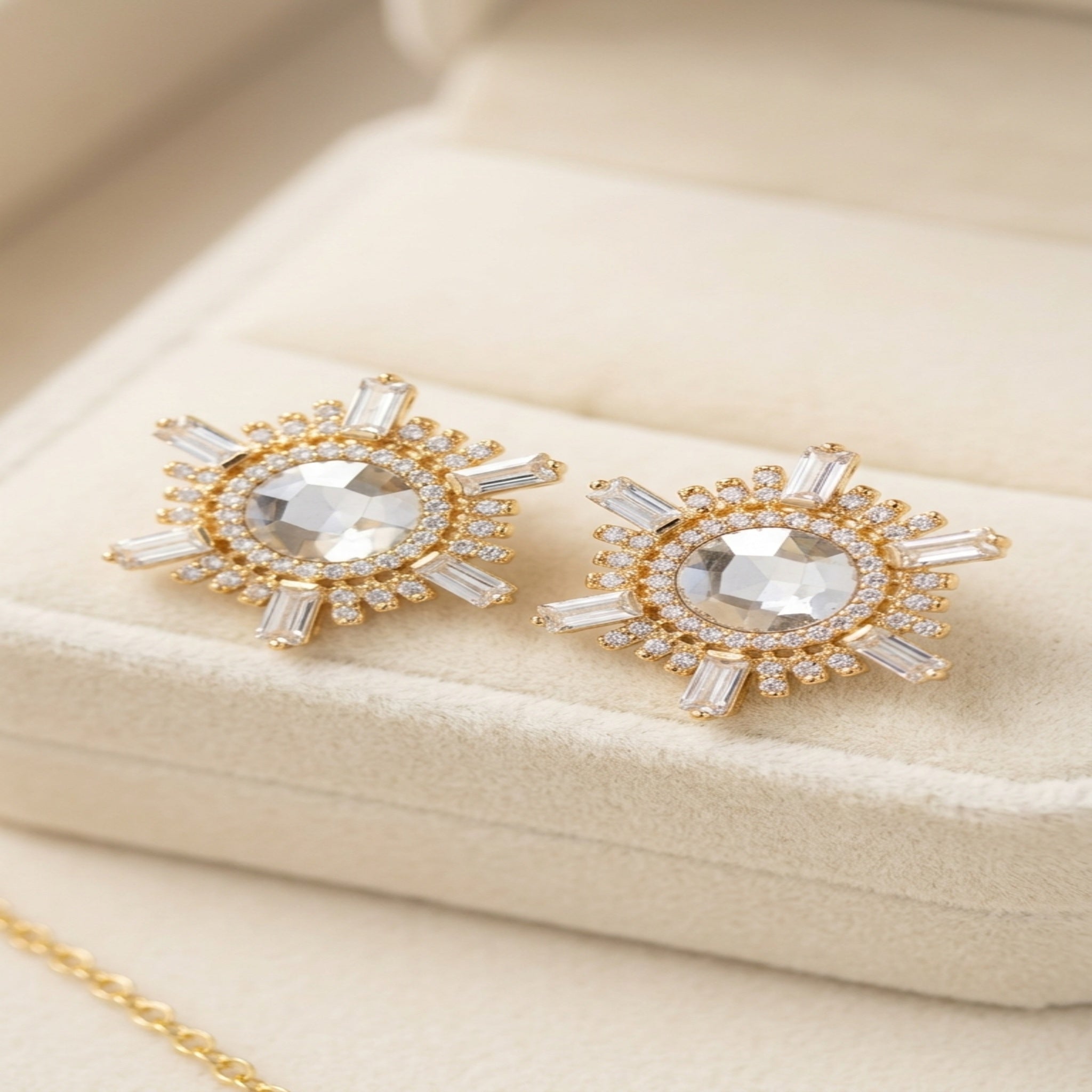 Stellar Sunburst Statement Studs (ES98)