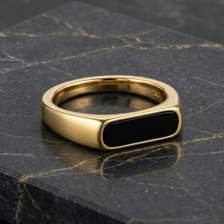 Imperial Emerald Green Mens Ring