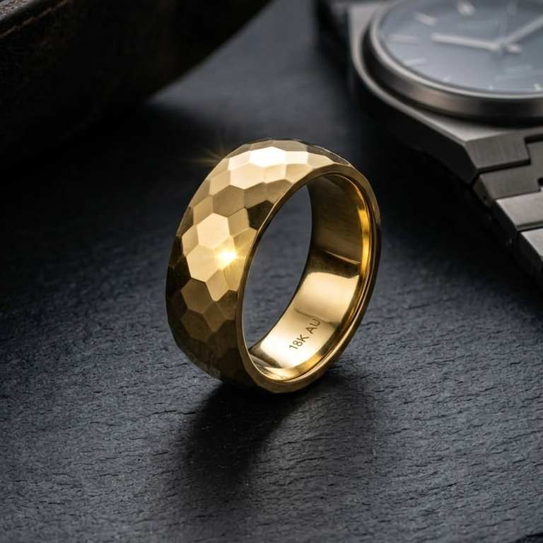 Vintage Filigree Mens Ring