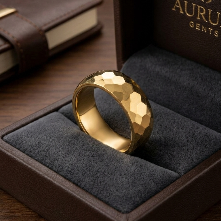 Vintage Filigree Mens Ring