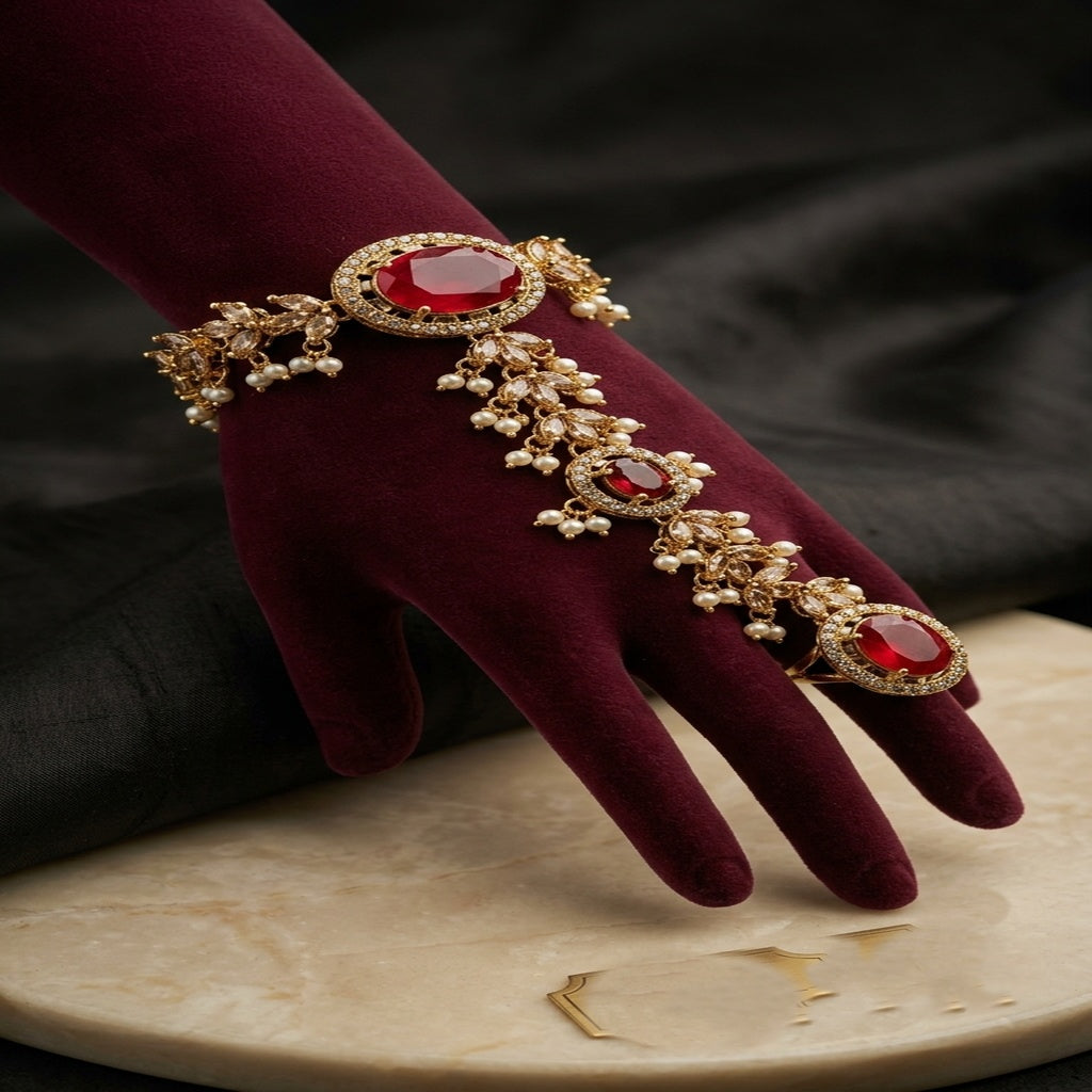 Ring Bracelet Flower Style