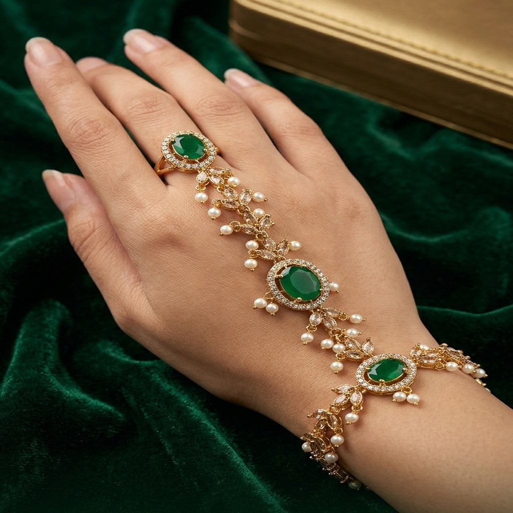 Ring Bracelet Flower Style