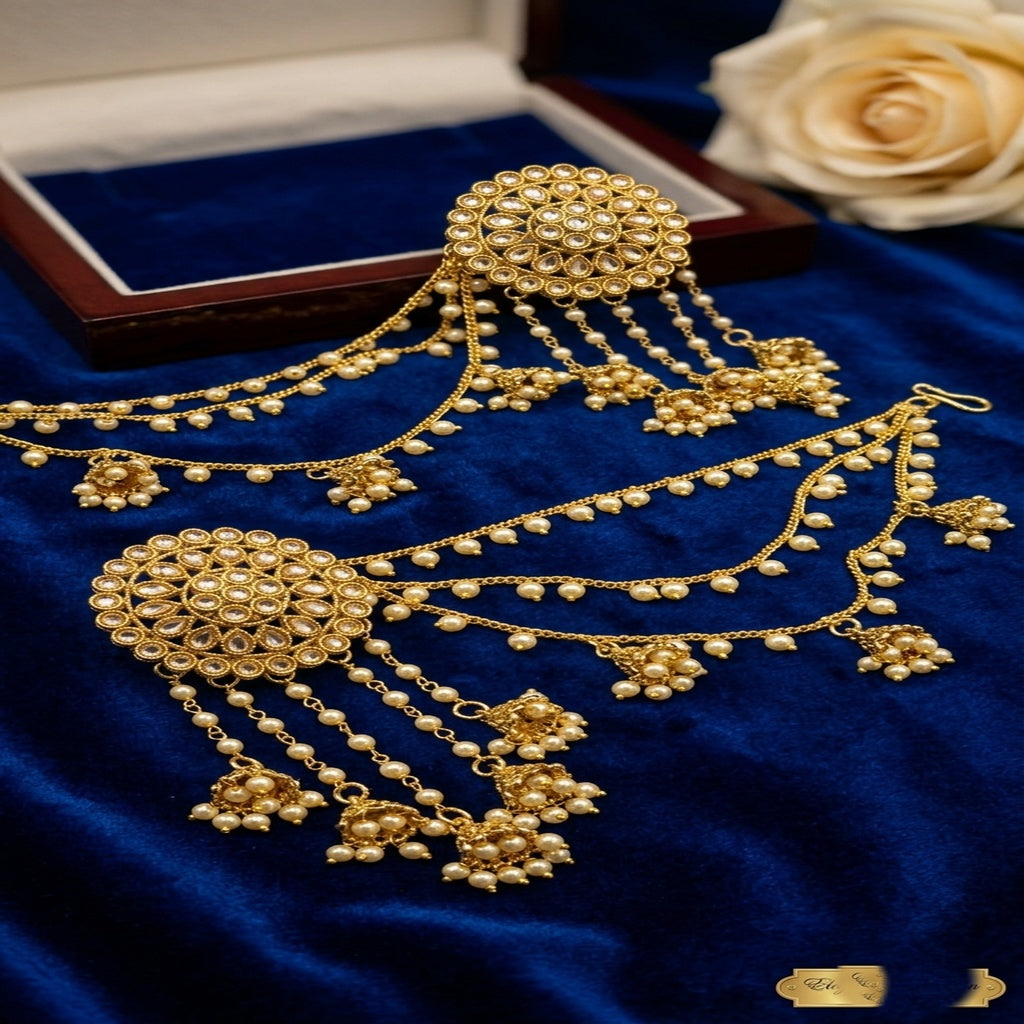 Bahubali Passa with Pearl Jhumka Drops (FSE304)