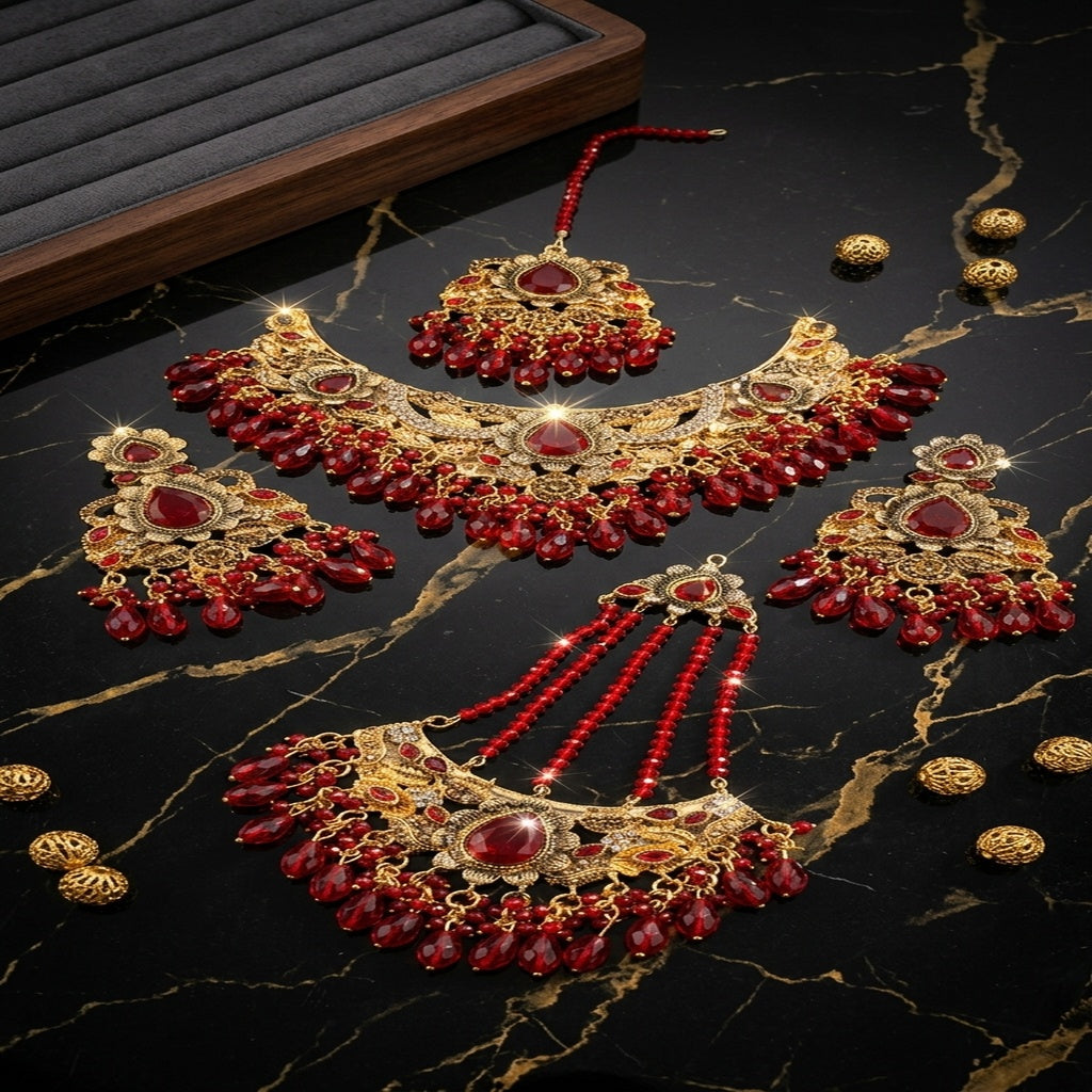 Pakistani Bridal Jewellery Set (FDBN110)